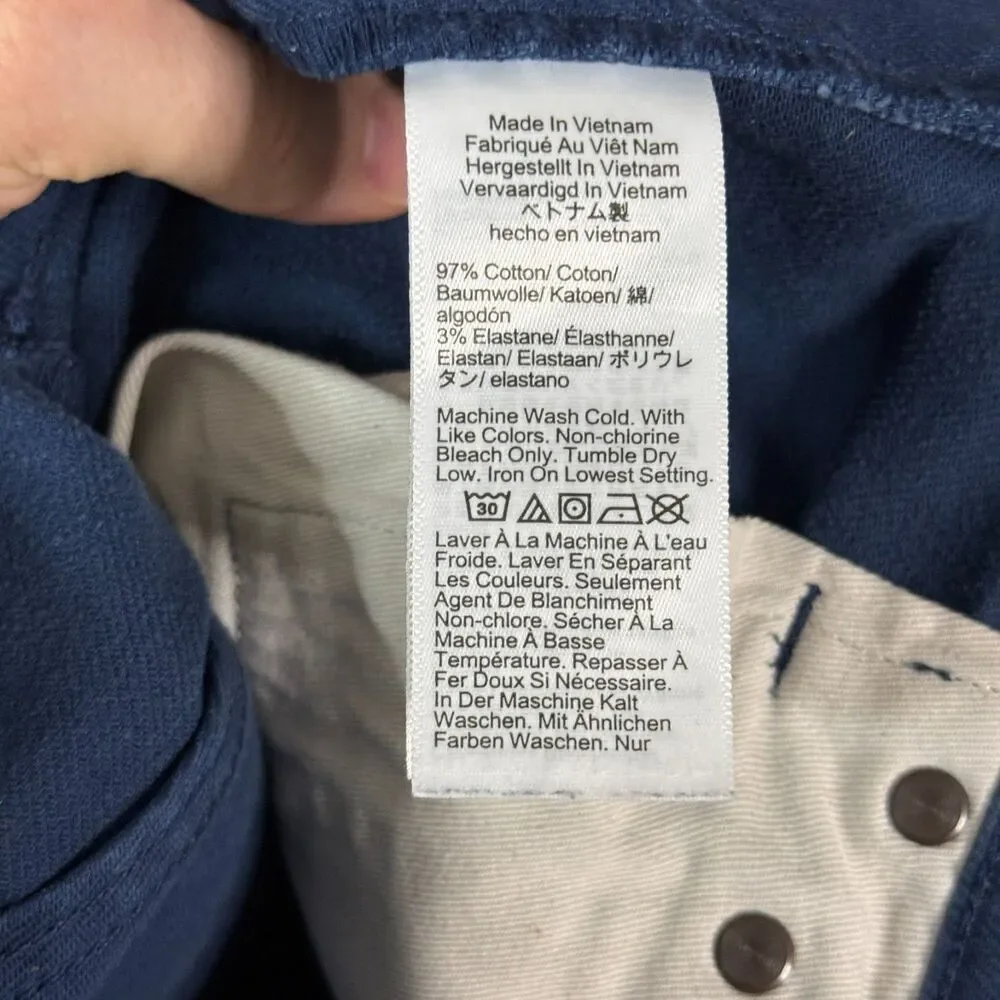 J Crew Jeans Mens 31x32 Blue 484 Slim Fit Bergen Denim Pants Stretch Casual